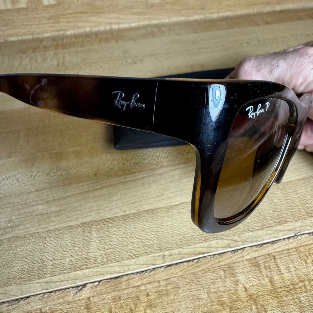 Ray-Ban RB 4194 710/83 Dark Havana Tortoise Polarized Sunglasses 53 17 140